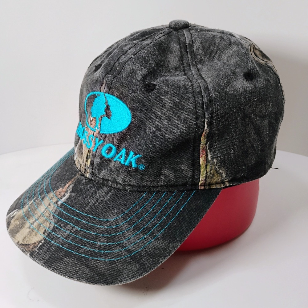 Mossy Oak Baseball Cap Hat Camo Camouflage Hook & Loop Outdoor Cap Company Tree